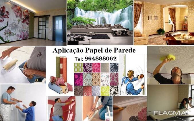 Aplicação papel de parede
