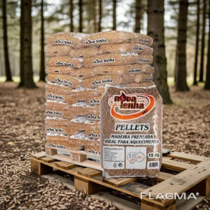 Pellets NovaLenha palete de 77 sacos de 15kg