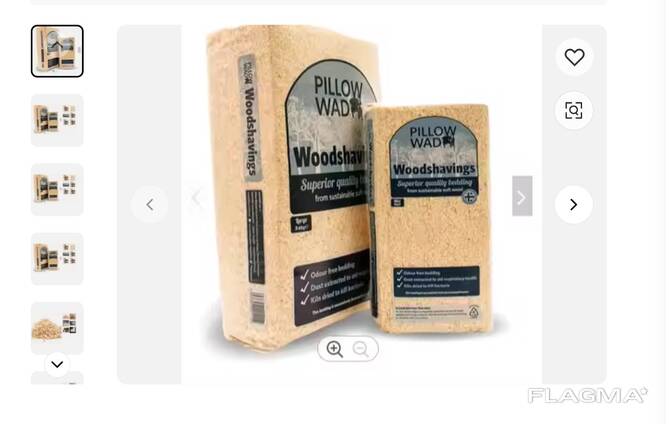 Pine wood shavings for animal bedding